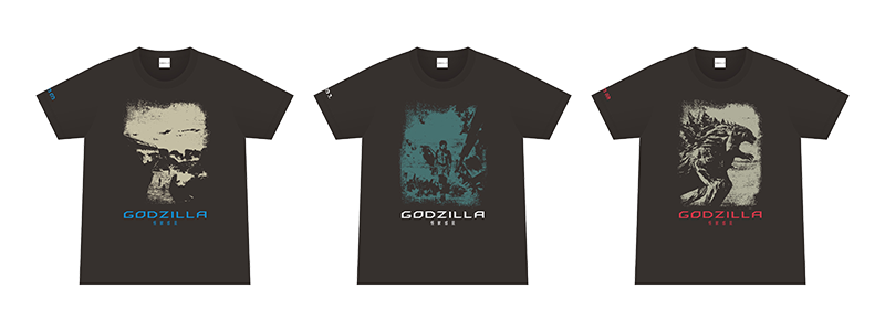 アニメゴジラの世界初・最速商品化！ Tシャツ3タイプ発売